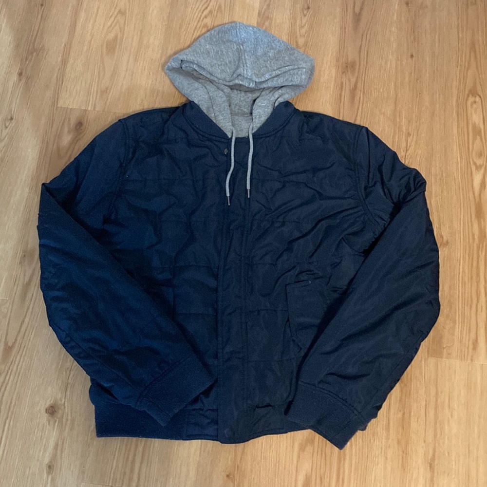 American Eagle Reversible Bomber Coat